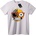 NOONEBRAND Тениска Черепи & Емоджи - XS, White