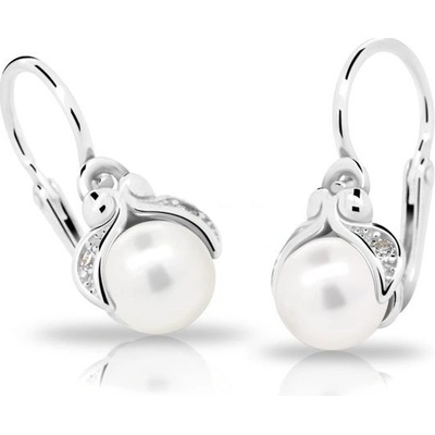 Cutie Jewellery dětské s perličkou C2414-10 bílá