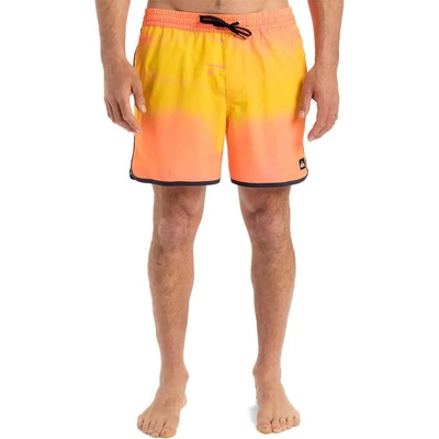 Quiksilver Бански гащета Quiksilver Surfsilk Scallop Volley 16´´ swimming shorts - Orange (Fiery Coral Bloomfade)