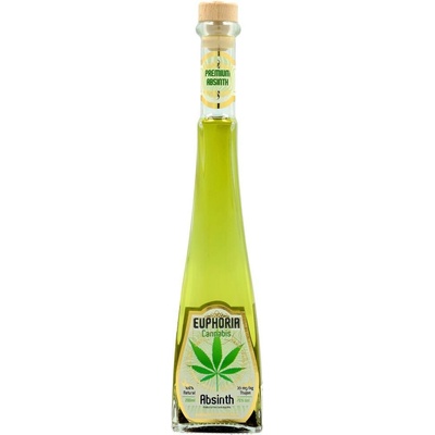 Hill's Euphoria Absinth Cannabis 70% 0,2 l (holá láhev)