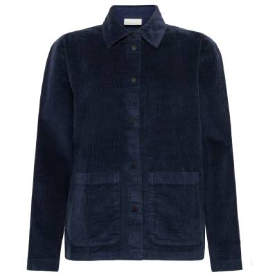 Дамска блуза KnowledgeCotton Apparel Women's 8 Wales Corduroy Overshirt Blouse - Night Sky - размер XL (133-1341-0215)