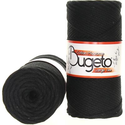 Maccaroni Cotton Macrame Large 3mm černá 106