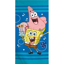 Aymax dětská plážová osuška Spongebob rychleschnoucí 70 x 140 cm