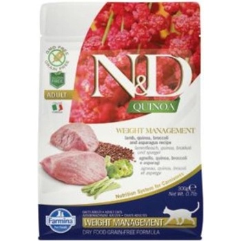 N&D GF Quinoa CAT Weight Mngmnt Lamb & Broccoli 5 kg