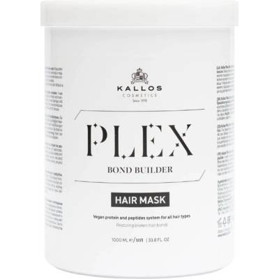 Kallos Plex Bond Builder maska na vlasy s proteinovým a peptidovým komplexem 1000 ml