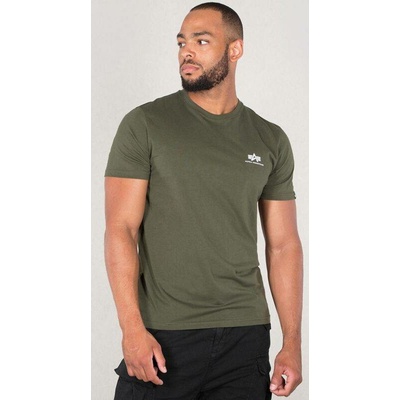 Alpha Industries tričko BASIC T Small Logo olivové