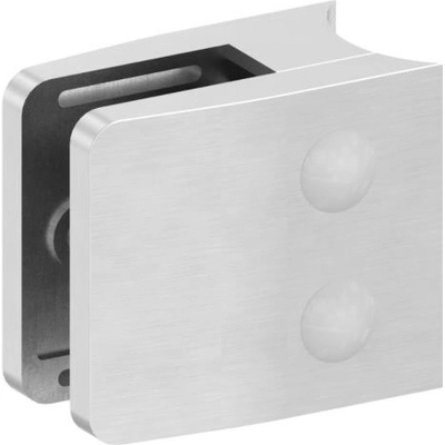 Feldmann 1442-V4A - nerezový držiak skla na rúrku pr. 42,4 mm - model 14, AISI 316 brus, pre nerezové zábradlie
