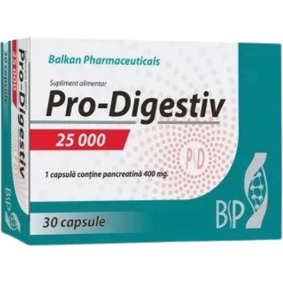 Balkan Pharmaceuticals Pro-Digestiv 25000 | Pancreatin 400 mg [30 капсули]