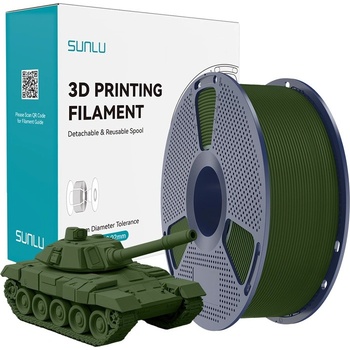 Sunlu PLA филамент Sunlu High Speed PLA+, 1.75 mm, 1.0 kg, Olive Green