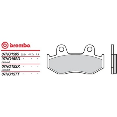 Přední brzdové destičky Brembo Benelli 125 TNT 2017 - směs 05