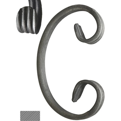 Céčko 12 x 6, 80 x 50 mm, široké rozkování, hladké