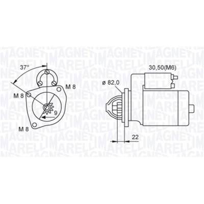 Startér MAGNETI MARELLI 063721449010