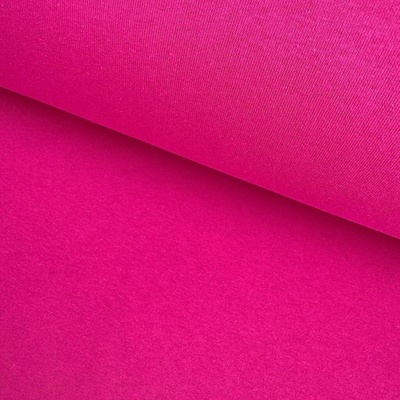 Teplákovina počesaná - Růžová cyklámenová tmavá