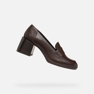 Geox Тъмно кафява дамска обувка на ток Geox Walk Pleasure 55T Geox | Kafyav | ЖЕНИ | 36