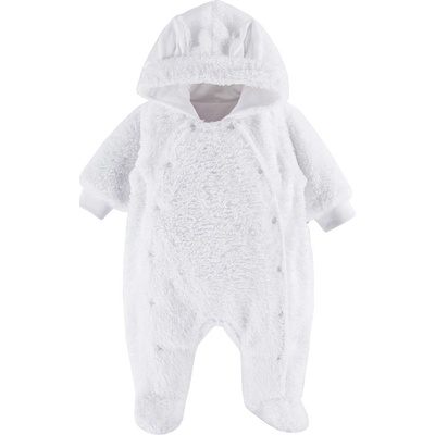 EEVI Kojenecký overal s kapucí MELLOW bílý – Sleviste.cz