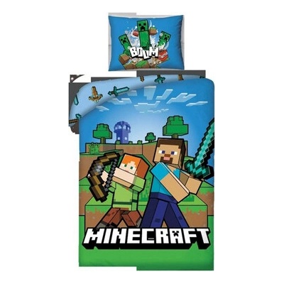 Halantex obliečky Minecraft Creepers 140x200 70x90