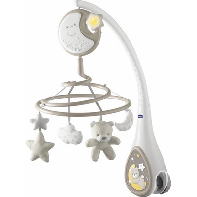 Chicco Next2Dreams Kolotoč nad postieľku a závesná hračka 3v1 neutral