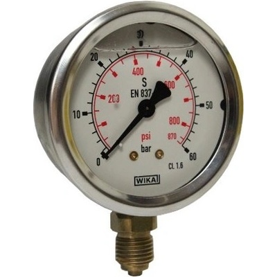 Manometer Fi 63 Bsp 1/4" spodný Rozsah 0-60 Bar Wika