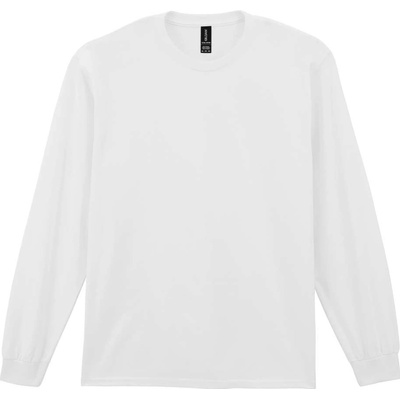 Gildan Silnější triko s dlouhými rukávy ULTRA white