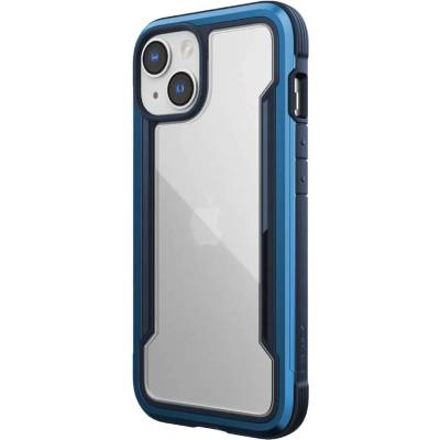 Raptic Shield Case - хибриден удароустойчив кейс за iPhone 14 (син-прозрачен)