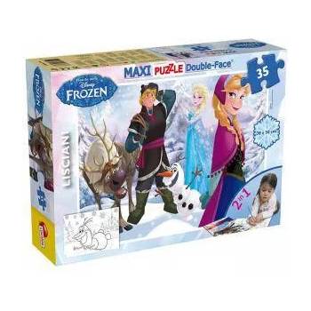 Frozen Двулицев макси пъзел Замръзналото кралство, 46867 Lisciani, 8008324046867