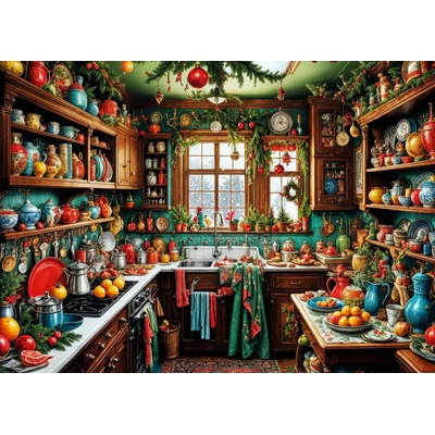 Bluebird Puzzle - Puzzle Country Kitchen Christmas - 1 500 piese