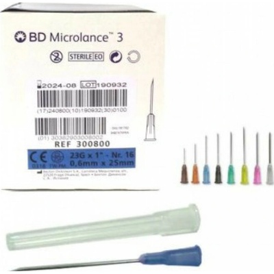 Becton Dickinson (BD) Injekčná ihla BD Microlance 100 ks 0,6 x 25 mm