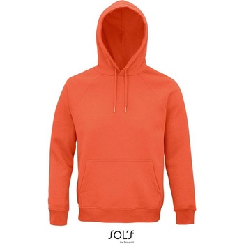 Sol's Stellar Unisex bio mikina s kapuc. oranžová burnt