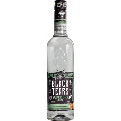 Black Tears Super Dry Rum 40% 0,7 l (čistá fľaša)