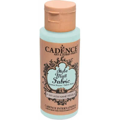 Cadence Textilní barva Style Matt Fabric světlá mátová 50 ml – Zboží Dáma