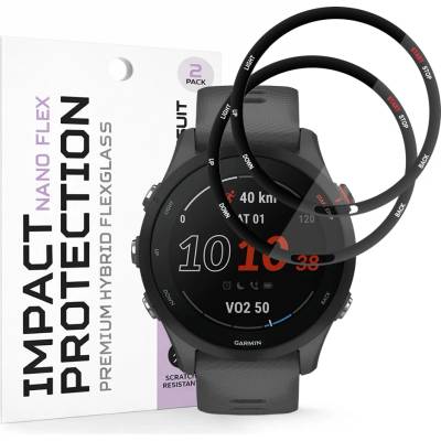 Techsuit Протектор за Garmin Forerunner 255 / 255 Music - Nano Flex (2 pack) - Techsuit - Черен
