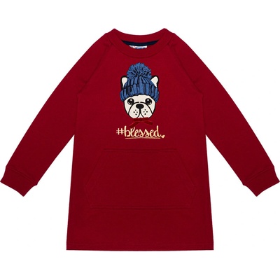 Winkiki dievčenské šaty WKG 02891 červená