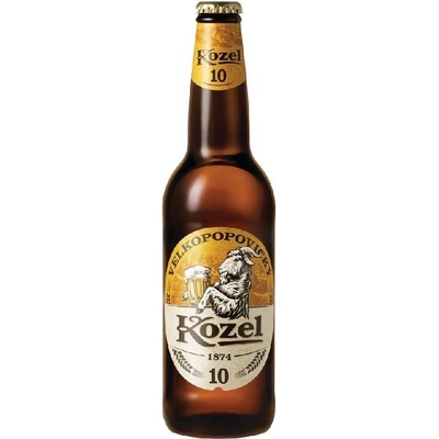 Velkopopovický Kozel světlé výčepní 10° 4% 0,5 l (sklo)