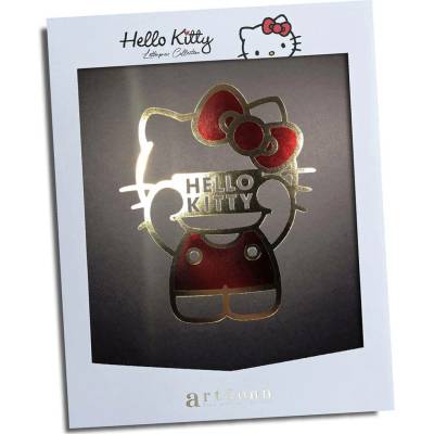 Artéonn Sběratelský plakát Gold and red sign, Hello Kitty