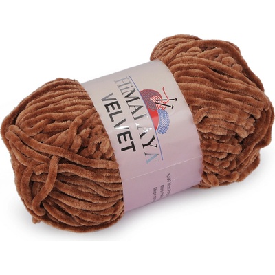 Stoklasa Pletací žinylková příze Velvet 100 g Balení: 1 ks, Varianta: 7 (90037) hnědá 7 (90037) hnědá