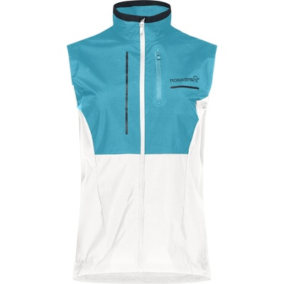 Norrøna Дамски елек за бягане Norrøna Women's Senja Aero90 Vest Running vest - Brittany Blue / Snow White - размер XS (129-0045-0311)