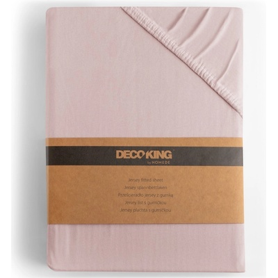 DecoKing bavlna jersey prestieradlo s gumou Amber orgovánové 80-90x200x30