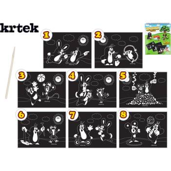 Krtkov vyškrabovací notes 8 obrázkov