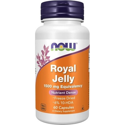 Now Foods Materská kašička Royal Jelly 60 Veg Kapsúl