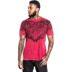AFFLICTION мъжка тениска affliction - uprising - affliction red - a28296-afrd