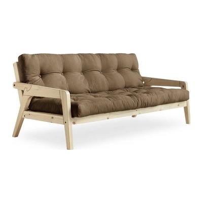 Sofa GRAB by Karup 100*200 cm natural + futon mocca 755