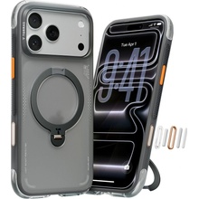 Torras - Ostand Spin Air Series kryt se stojanem pro iPhone 17 Pro - černý (Shadow Black)
