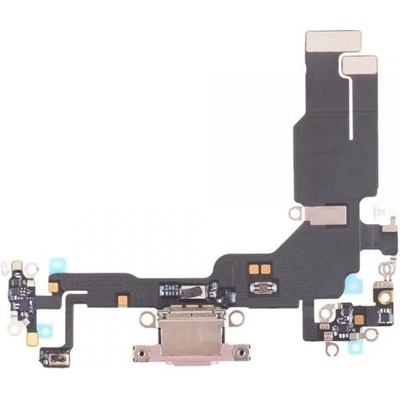 Nabíjecí deska a flex pro Apple iPhone 15 ružová