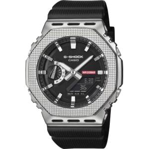 Casio Мъжки Часовник Casio G-SHOCK GM-2100M-1AER с Безел от Неръждаема Стомана, Super LED и Водоустойчивост 200 м Часовници