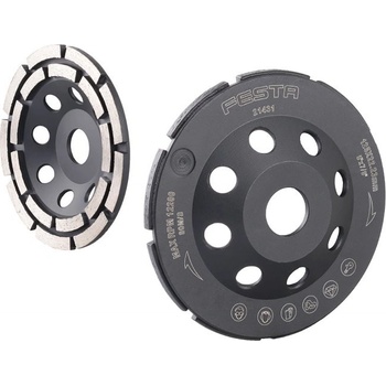 Festa Diamantový kotouč brusný dvouřadý 125 x 22,2 mm 21431