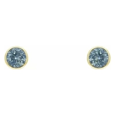 Eppi Minimalistické bezel náušnice so zafírmi Viosa E50465