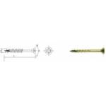 Uncanny Brand Wood insert galvanized yellow for torx 4.5*30mm t20
