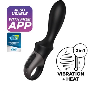 Image 1 of Satisfyer Heat Climax - умен, загряващ анален вибратор (черен)