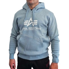 Alpha Industries Basic Hoody pánska mikina grey blue