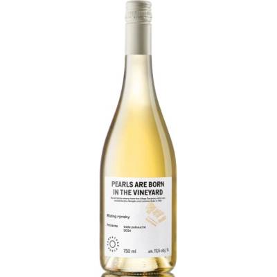 Karpatská Perla "Pearls" Rizling rýnsky Frizzante perlivé polosuché biele 2024 12 % 0,75 l
